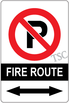 Brantford-fire-route-sign