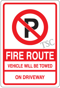 Mississauga-fire-route-sign