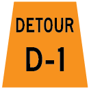 Detour Marker-signs