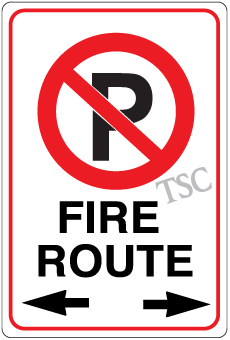 Saint Catharines-fire-route-sign