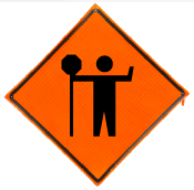  Traffic Control Person Roll up sign