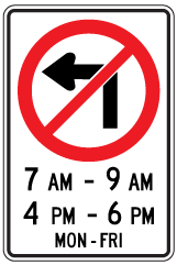 Rb-12A-no-left-turn-timings