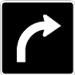 Rb-42-right-turn-only-sign