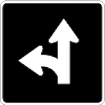 Rb-43-stright-thru-or-left-turn-only-sign