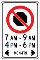 Rb-56-no-stopping-with-days-times-sign