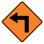 Left Turn Sign