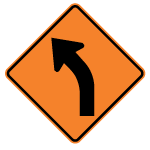 Curve Left Sign