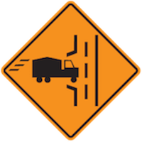 TC-31L-truck-entrance-left-temporary-condition-sign