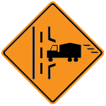 Truck Entrance Right-sign