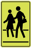 Wc-2 School Area Crossing Sign