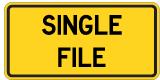 Single File Tab Sign