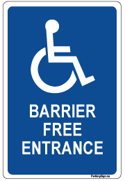 handicap-barrier-free-entrance-sign